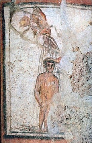 Bautismo-del-Senor_Fresco-del-siglo-III-catacumba-de-Santos- Marcellinus-y-Pedro